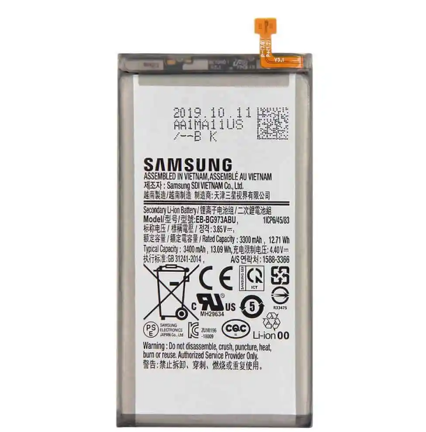 For Samsung Galaxy S10 Li-Ion 3400 mAh non-removable Battery Replacement