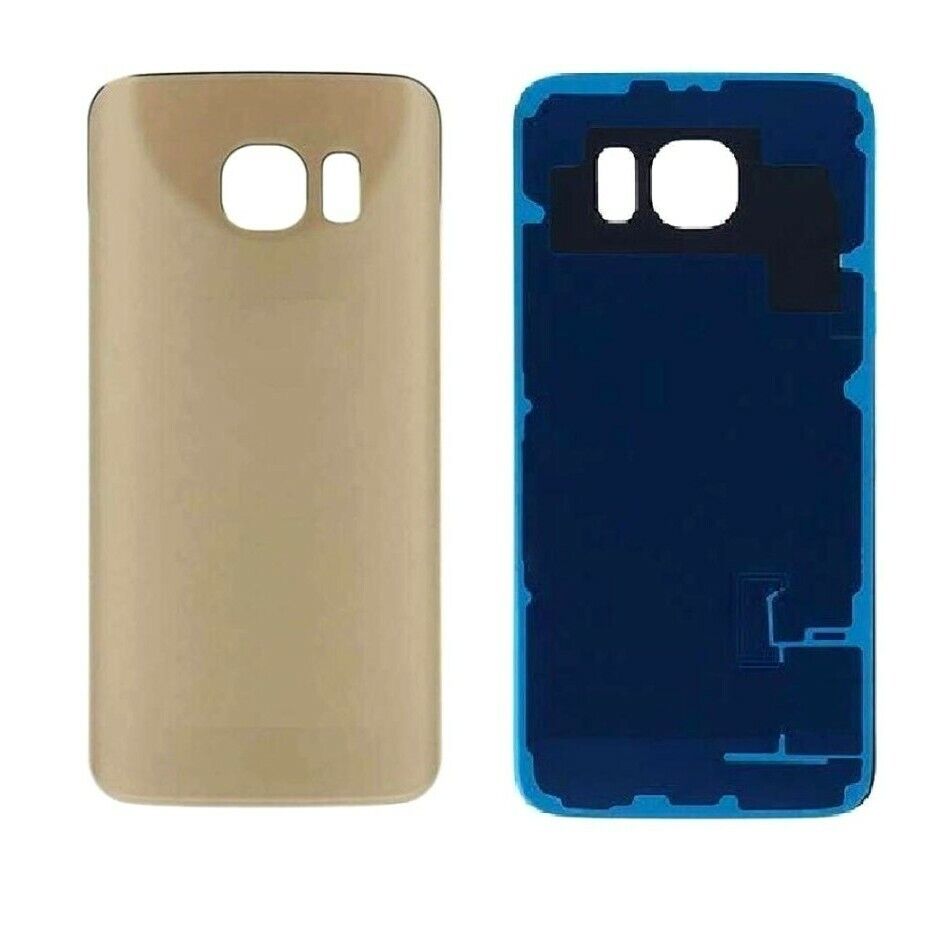 For Samsung Galaxy S6 Edge Rear Back Glass Battery Cover Panel Gold