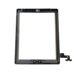 For iPad 2 Digitizer Touch Screen with Home Button and Adhesive - White - Qwikfone.com