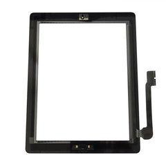 For Apple iPad 3 & 4 Digitizer Replacement Touch Screen Black With Home Button - Qwikfone.com