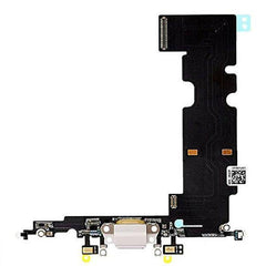 For iPhone 8 Plus Connector Charging Port Dock With Mic -  White - Qwikfone.com