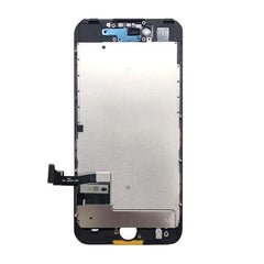 iPhone 7 LCD Digitizer + Back Plate with Adhesive - Black ( Premium Plus ) - Qwikfone.com