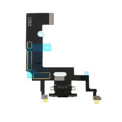 Original iPhone XR Black Charging Port Flex Cable OEM Replacement - Qwikfone.com