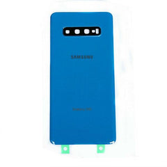 For Samsung Galaxy S10 Plus  SM-G975F Blue Rear Back Glass With Lens Replacement - Qwikfone.com