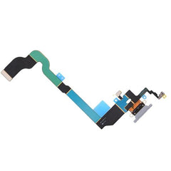 For OEM Apple iPhone X Charging Port Flex Cable Original Silver-White - Qwikfone.com