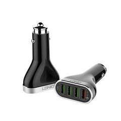 LDNIO C701Q Quick Charge 3.0 Car Charger Adapter + Lightning Cable - Qwikfone.com