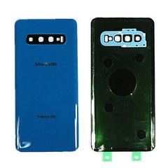 Replacement Samsung Galaxy S10 SM-G973F Blue Rear Back Glass With Lens - Qwikfone.com