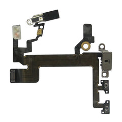 For iPhone 5S Power Volume Mute Switch Button Flex Cable with Flash - Qwikfone.com