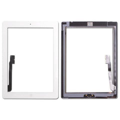 For iPad 3 & 4 Touch Screen Digitizer Glass Replacement White With Home Button - Qwikfone.com