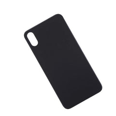 For Apple iPhone XS Back Glass Black Big Hole Replacement - Qwikfone.com
