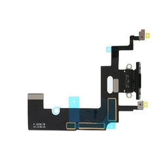 Original iPhone XR Black Charging Port Flex Cable OEM Replacement - Qwikfone.com