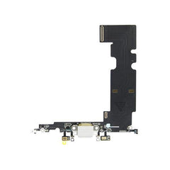 For iPhone 8 Plus Connector Charging Port Dock With Mic -  White - Qwikfone.com