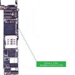 For iPhone 6 & 6 Plus U1502 - U1580 Backlight Control IC Back Light 12 Pin Chip - Qwikfone.com