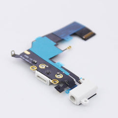 For iPhone SE Charge Charging Dock Port Connector Flex & Audio Jack White - Qwikfone.com
