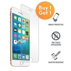 iPhone 6 7 & 8 Tempered Glass Screen Protector + Alcohol Pad + Cloth - Qwikfone.com