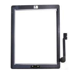 For iPad 3 & 4 Touch Screen Digitizer Glass Replacement White With Home Button - Qwikfone.com