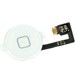 For 4 4G Home Button Flex Cable Assembly White - Qwikfone.com