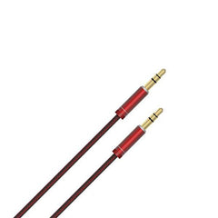 NIO LSY01 3.5mm Audio Cable 3.5mm Jack Male to Male Aux Cable - Red - Qwikfone.com