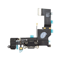 For iPhone 5C Charging Port Dock Connector Headphone Audio Flex Cable Black - Qwikfone.com