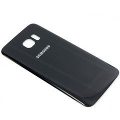 For Samsung Galaxy S7 Edge Rear Back Glass Cover - Black - Qwikfone.com