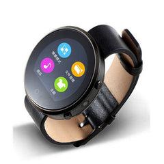 Bluetooth BT360 Round Smart Wrist Watch For iOS and Android Phones Black - Qwikfone.com