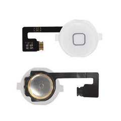 For 4 4G Home Button Flex Cable Assembly White - Qwikfone.com