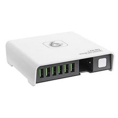 LDNIO A6802 6 USB Ports Desktop Charger UK Plug with Power Bank 2600mAh - Qwikfone.com