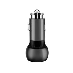 LDNIO C503Q Dual USB QC3.0 Lamp Ring Coil Lighting Car Charger + Type C Cable - Qwikfone.com