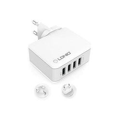 LDNIO A4403 4 USB Ports 4.4A Fast Charging Wall Home Charger - Qwikfone.com